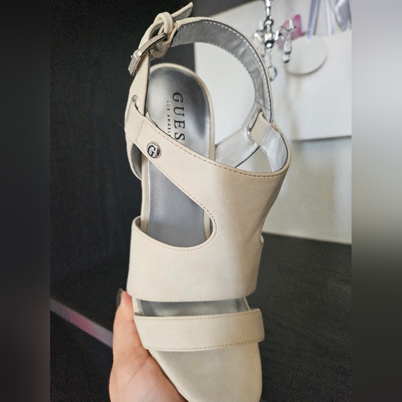 Guess Beige Suede Heels - Picture 7 of 7